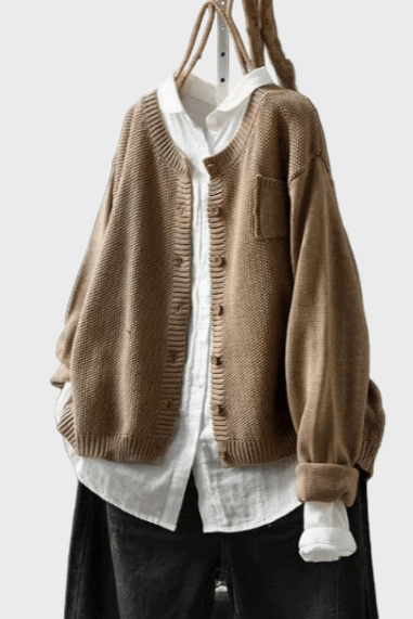 Jemný pletený kardigan